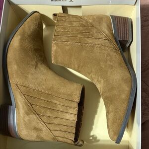 Tan Suede Ankle Boots